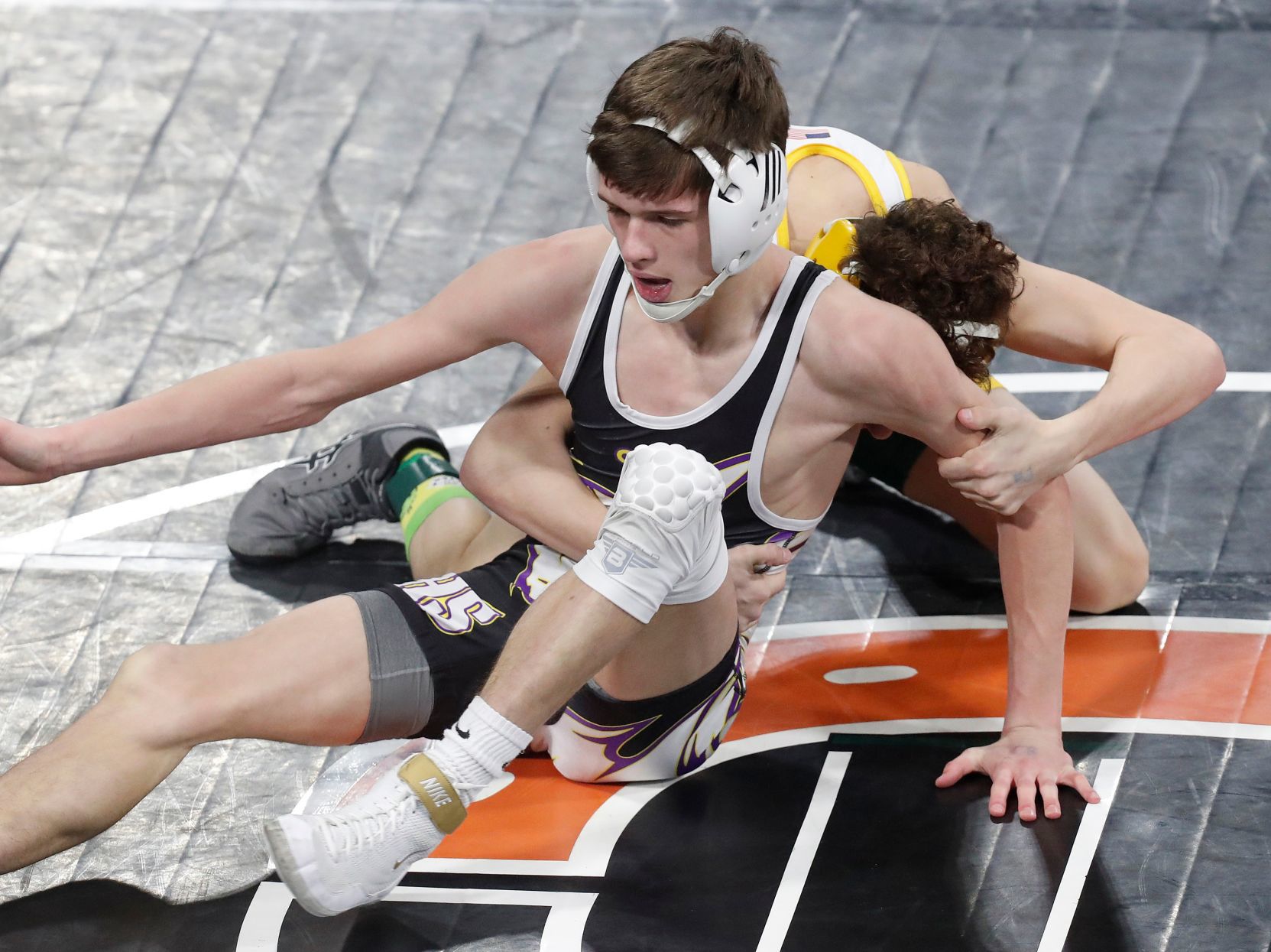 First round of state wrestling
